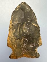2 1/16" Chert Side Notch Point, Found in New York, Ex: Dave Summers Collection