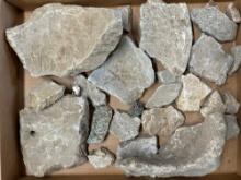 Massive Lot of Soapstone Vessel Fragments, Largest Piece is 8" Ex: Dave Summers Collection, Pick Up