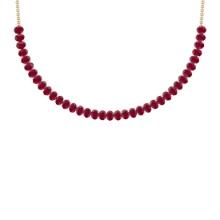 48.75 Ctw Ruby 14K Yellow Gold Necklace