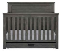 Simmons Kids Caden 6-in-1 Convertible Crib with Trundle Drawer