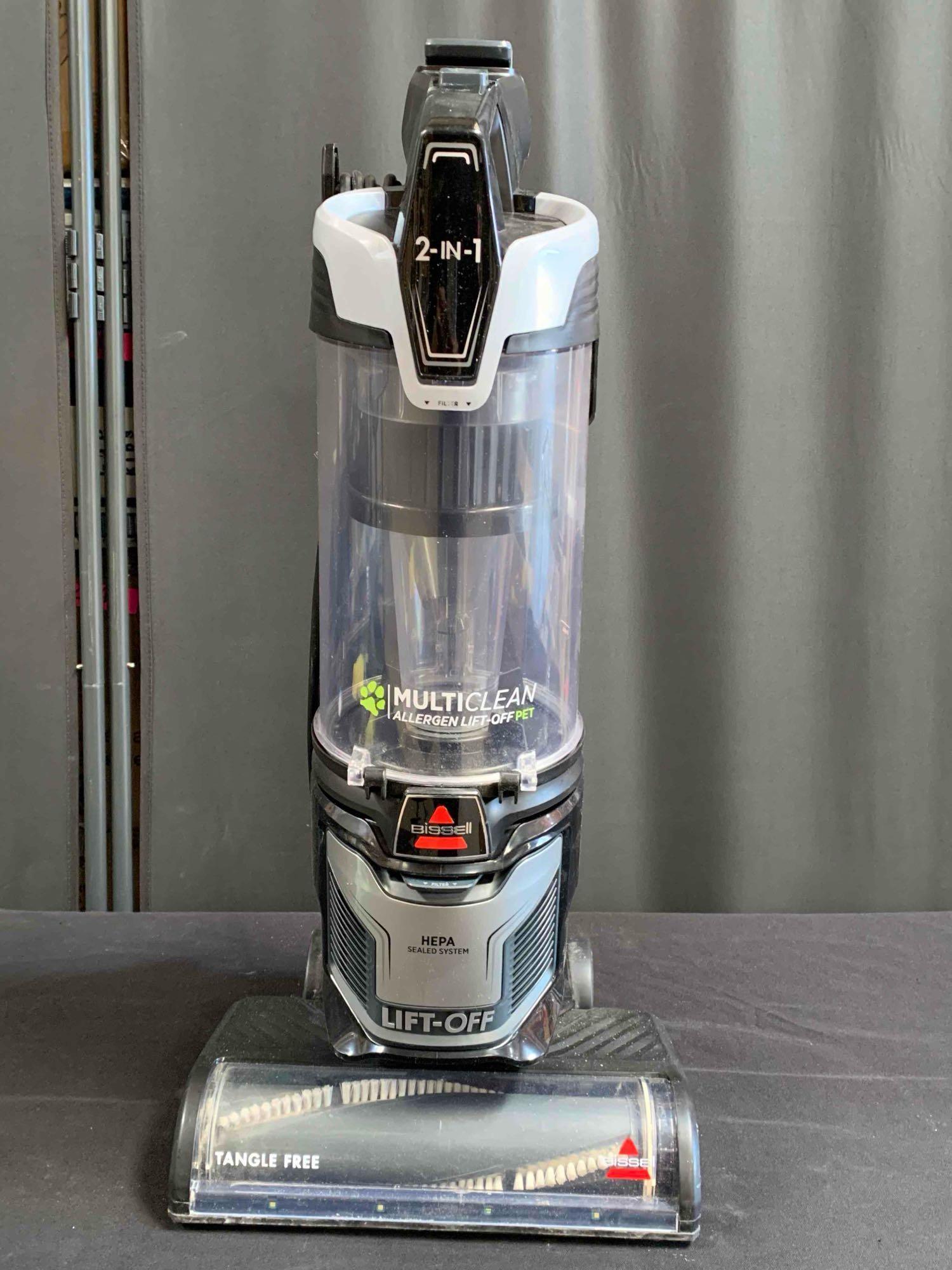 BISSELL MultiClean Allergen Lift-Off Pet Compact Upright Vacuum with HEPA Filter Sealed System