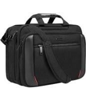 EMPSIGN Laptop Case Briefcase, 17.3 Inch Laptop Bag Expandable Messenger Bag for Men & Women Water