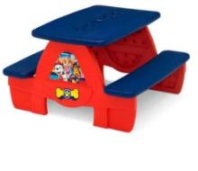 Delta Children PAW Patrol 4 Seat Activity Picnic Table with LEGO Compatible Tabletop