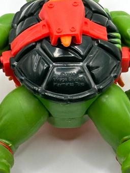 1991 TMNT/Teenage Mutant Ninja Turtles Raphael with Storage Shell Action Figure