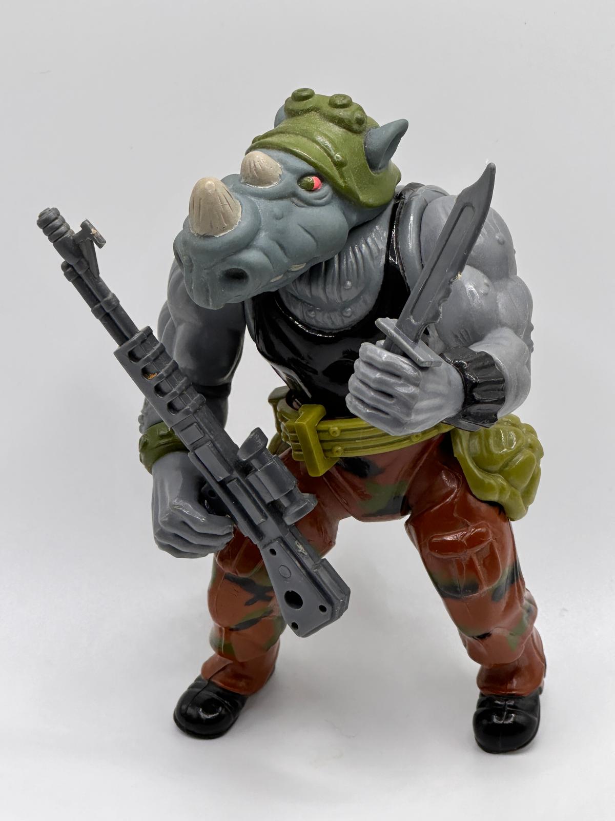 1988 TMNT/Teenage Mutant Ninja Turtles Rocksteady Action Figure