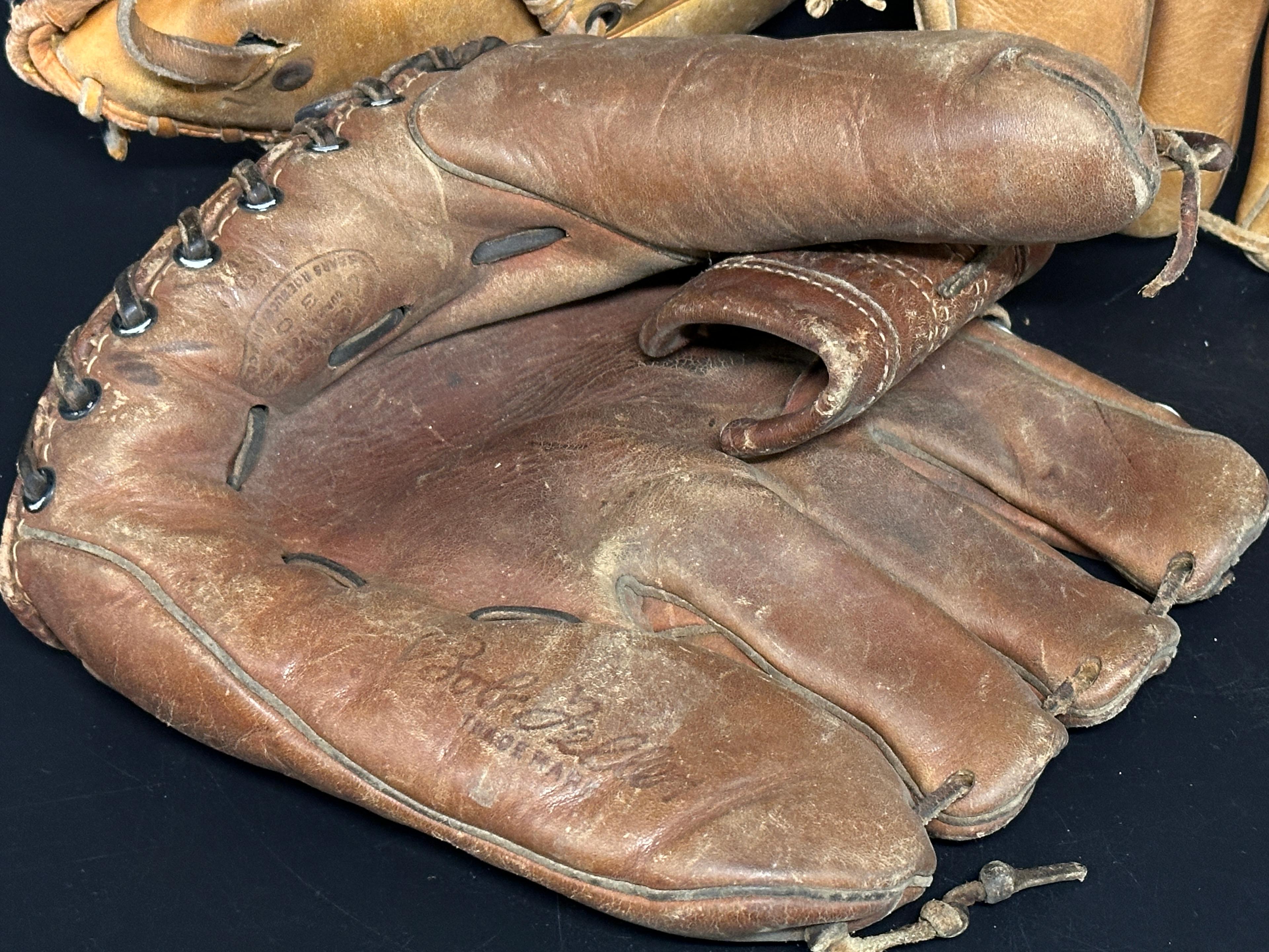 Vintage Baseball and Softball Gloves