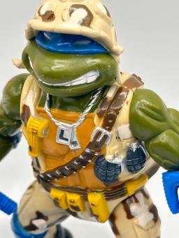 1991 TMNT/Teenage Mutant Ninja Turtle Lieutenant Leo Military Leonardo Action Figure