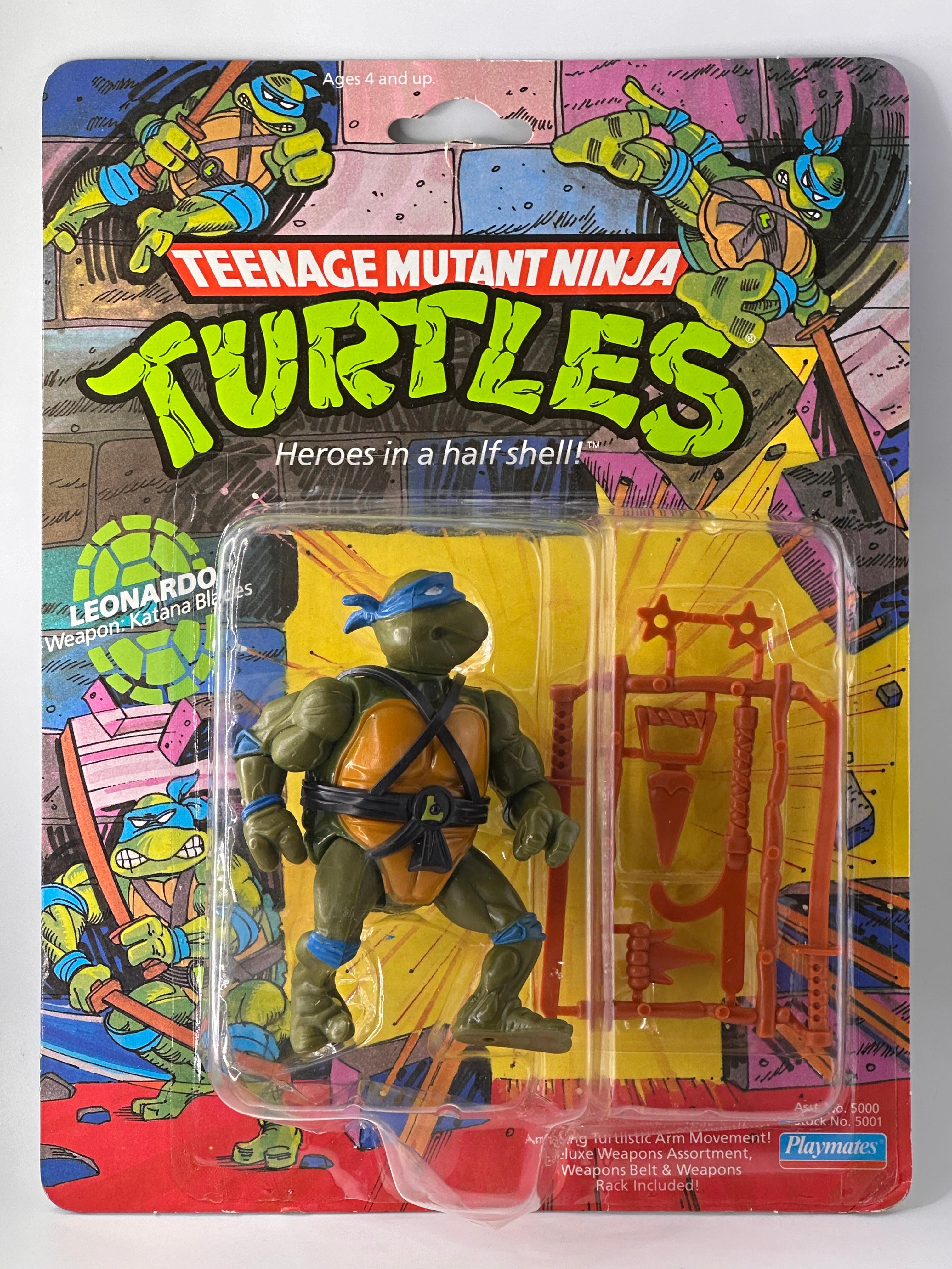 1988 TMNT/Teenage Mutant Ninja Turtles Playmates Leonardo Action Figure