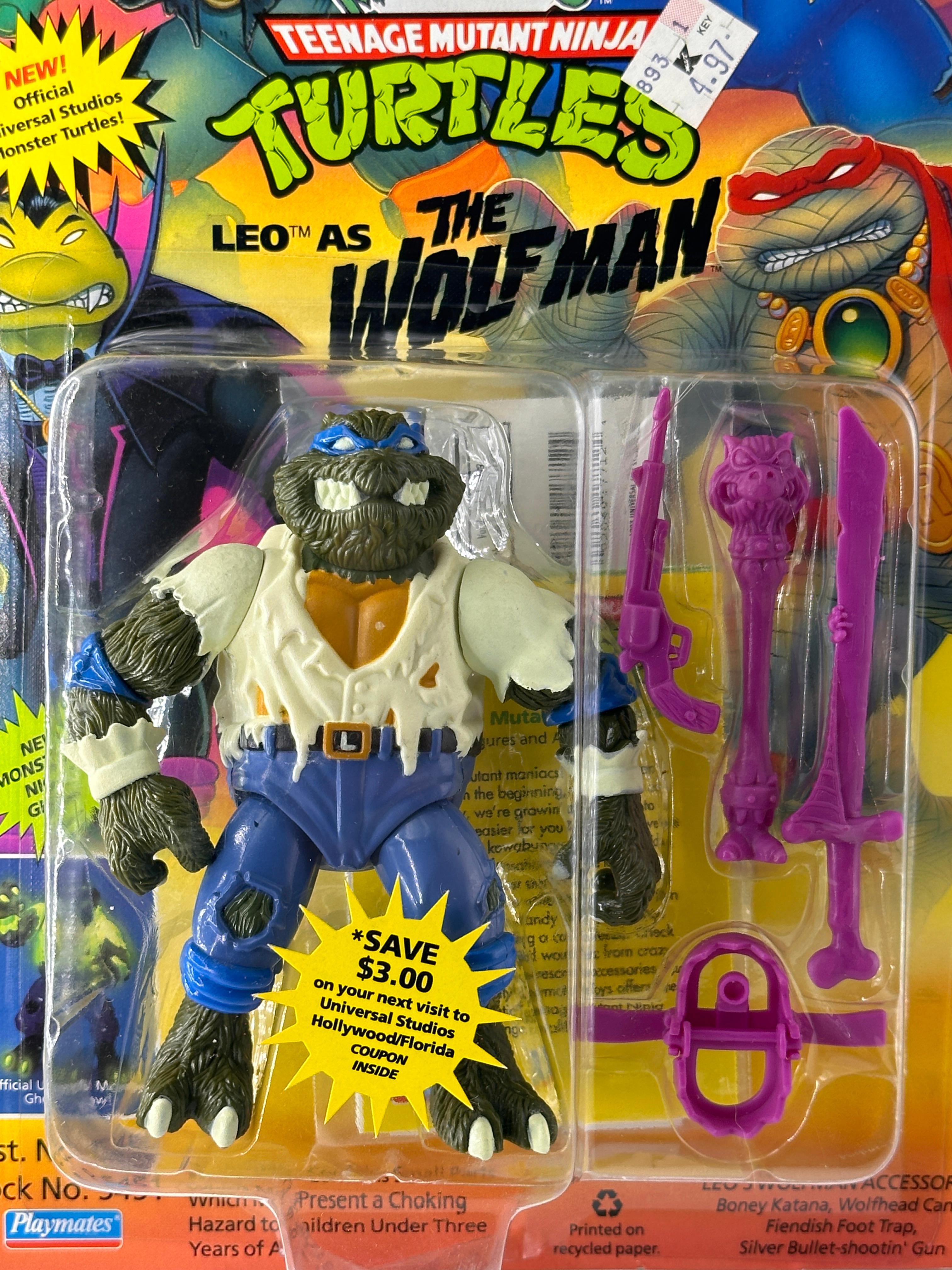 1993 TMNT/Teenage Mutant Ninja Turtles Playmates Leo as the Wolfman Action Figure