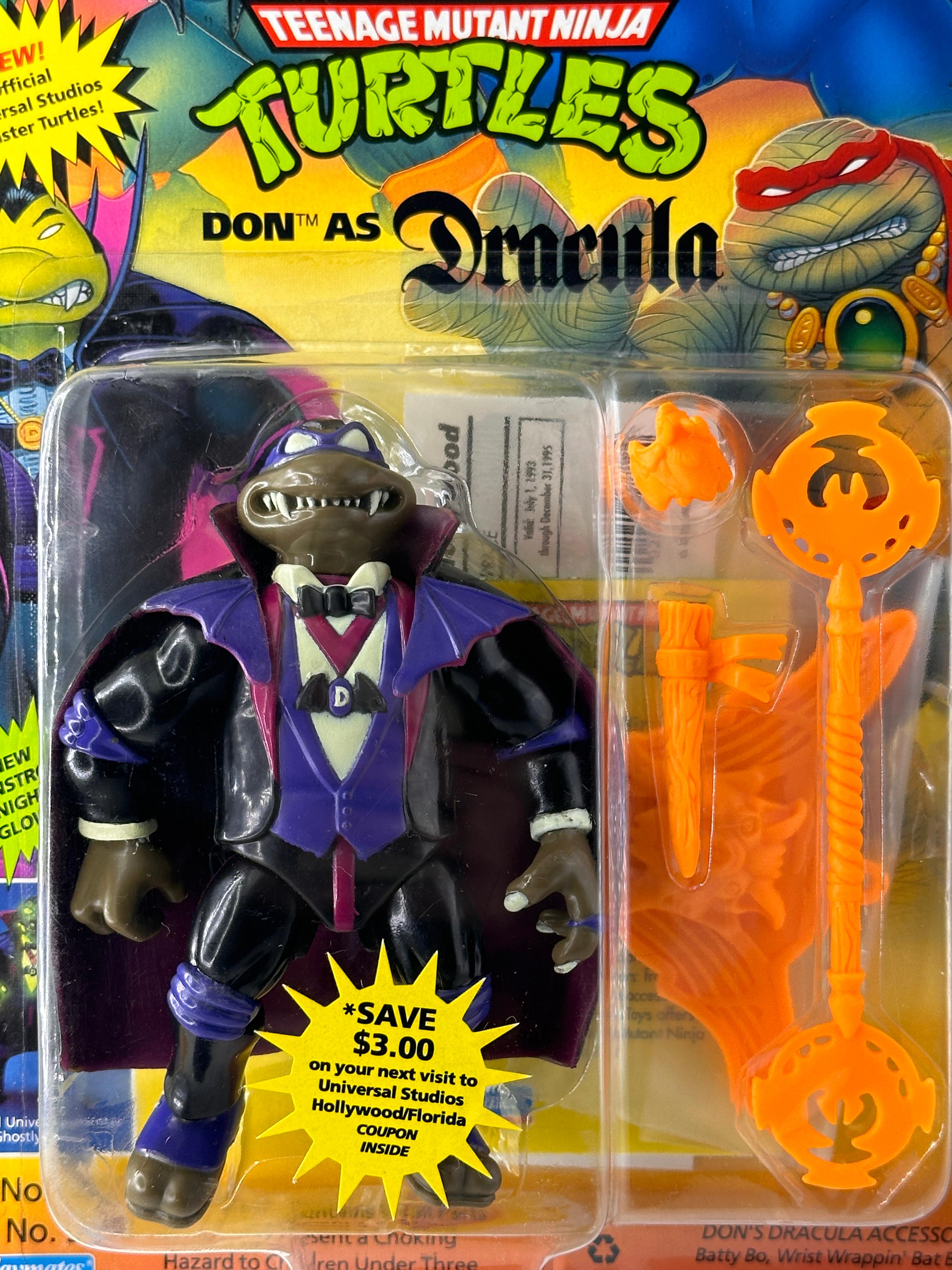 1993 TMNT/Teenage Mutant Ninja Turtles Playmates Don as Dracula Action Figure
