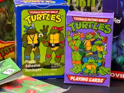 Assortment of Vintage TMNT/Teenage Mutant Ninja Turtles Collectibles and Memoribelia