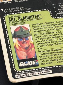 G.I. Joe SGT. Slaughter Marauders Sealed on Card Moc 1989 Vintage Action Figure