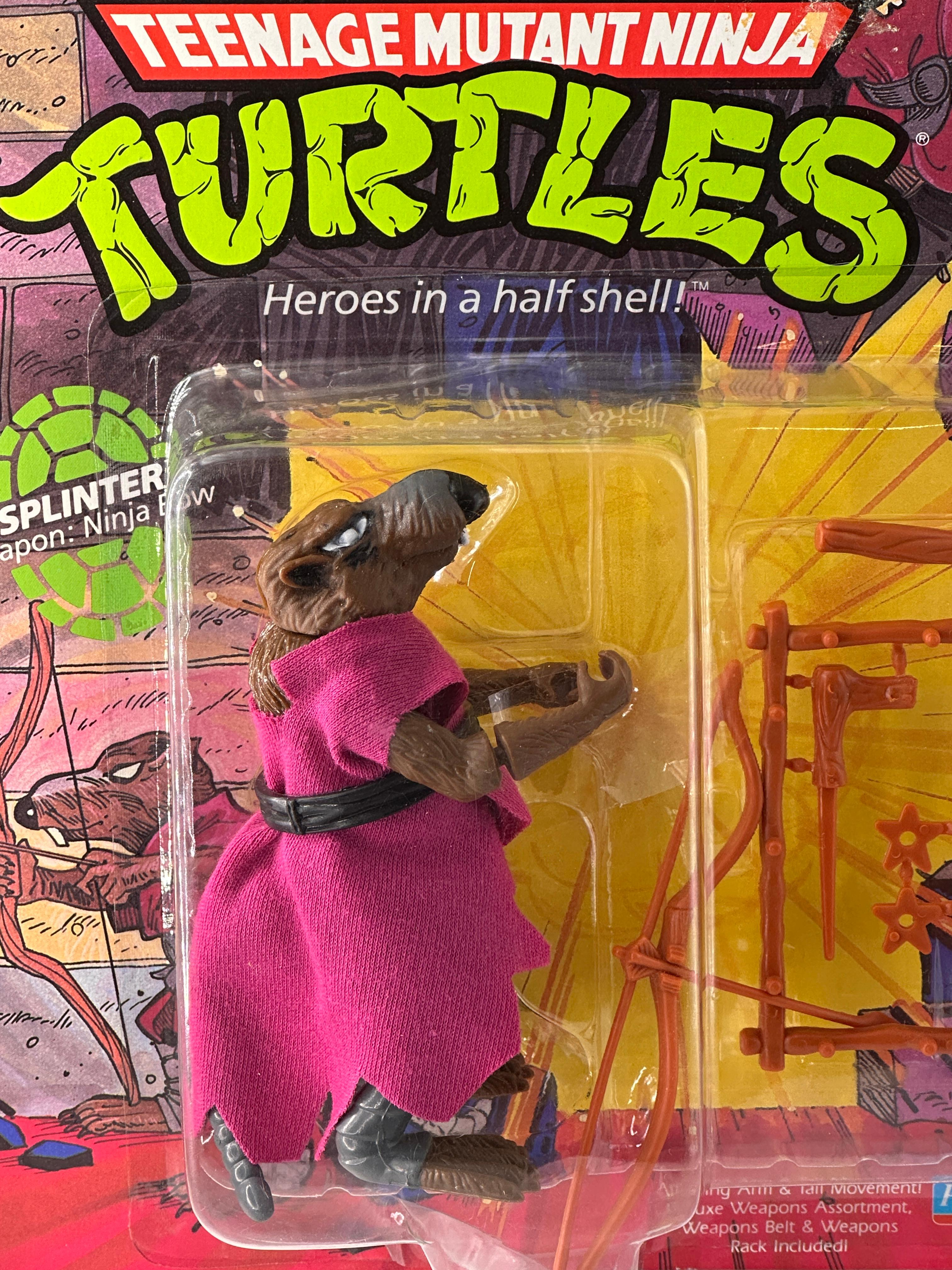 1990 TMNT/Teenage Mutant Ninja Turtles Playmates Splinter Action Figure