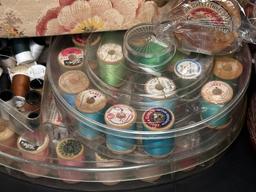 Sewing Thread with Vintage Cases