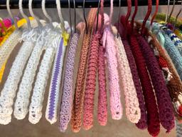 Hand Crocheted/Knitted Wooden Hangers