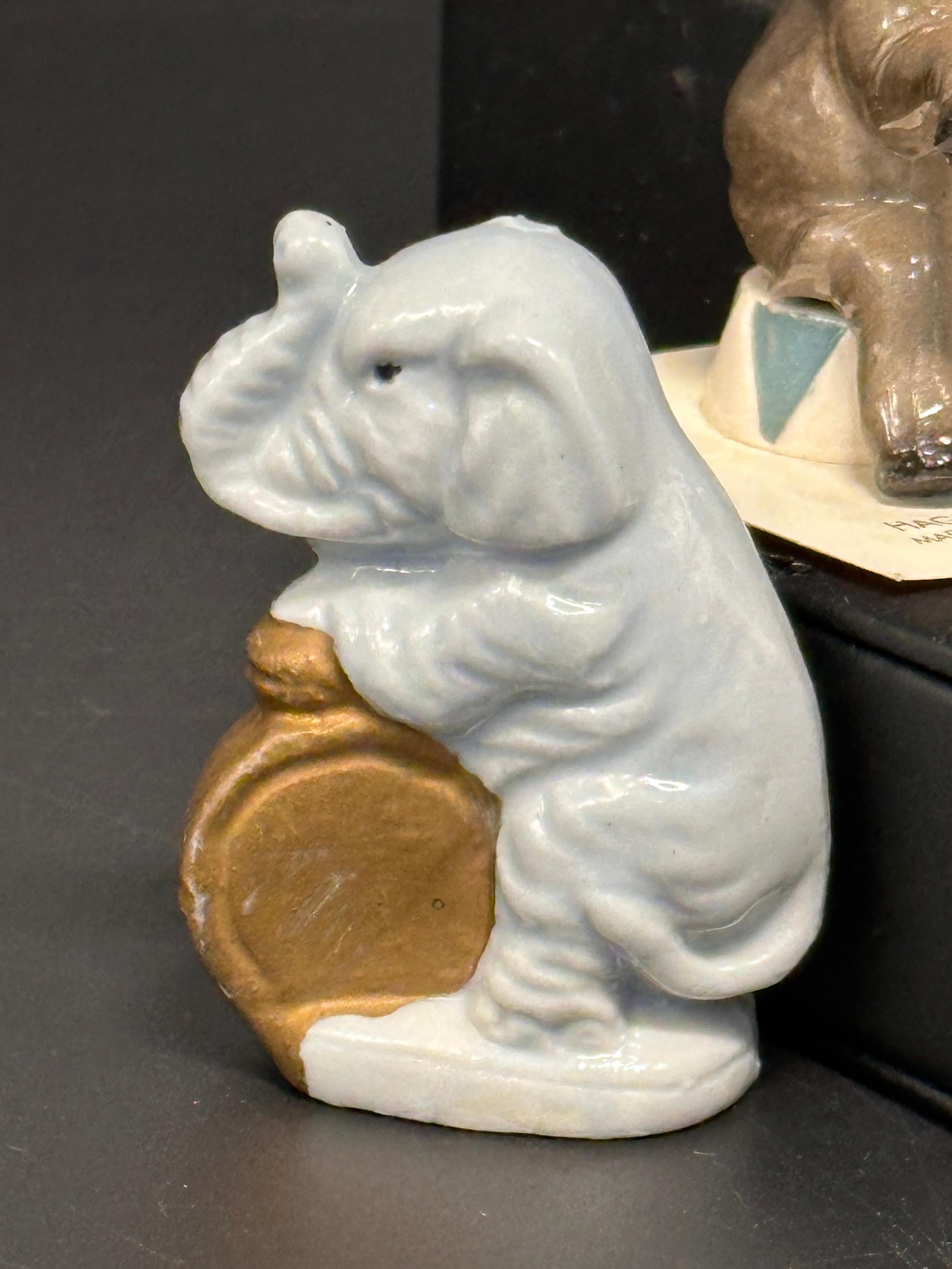 Collection of Porcelain Elephant Figurines