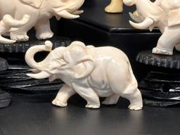 Collection of Elephant Figurines