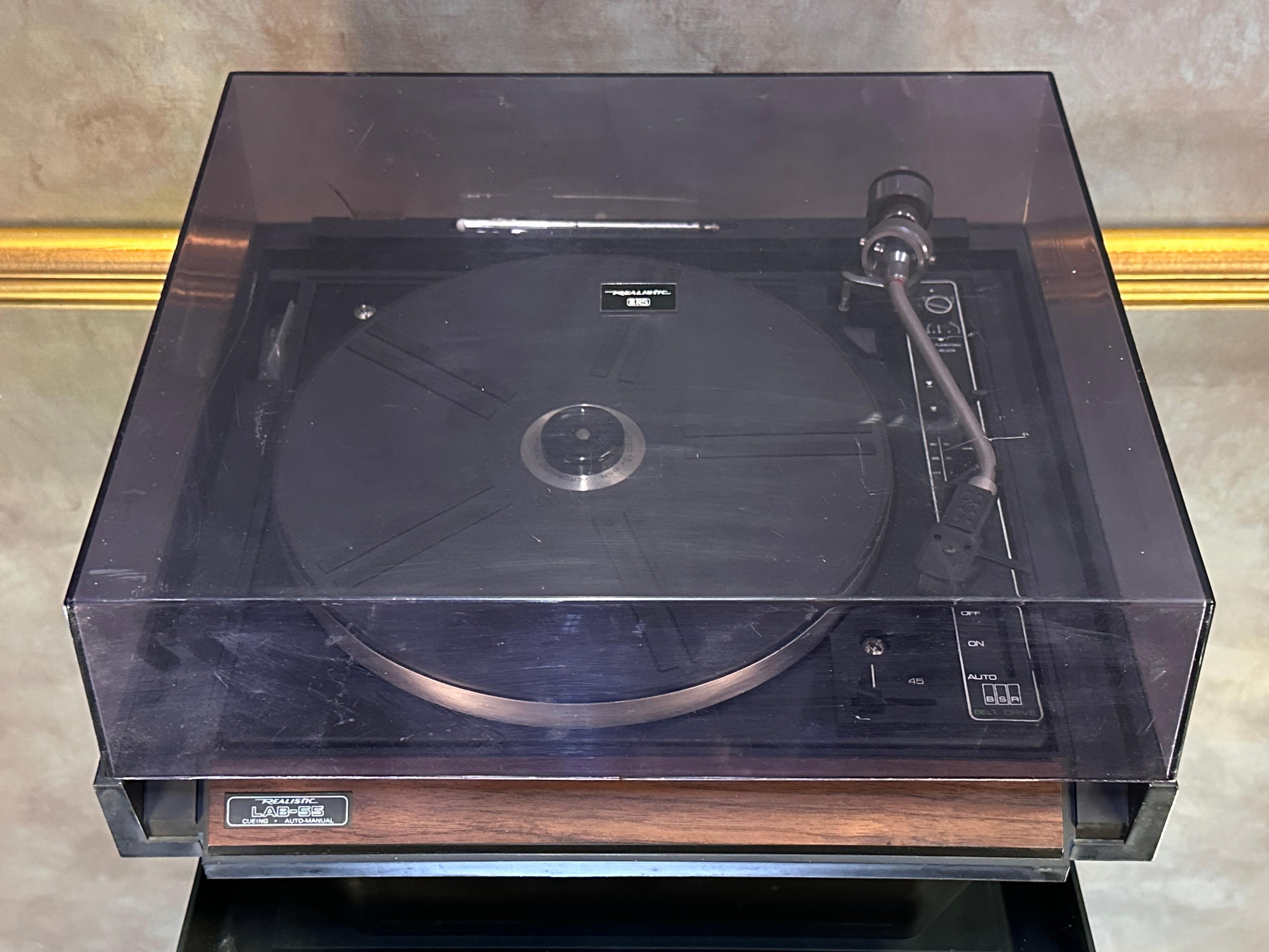 Realistic LAB-55 Record Player Cueing, Auto Manual