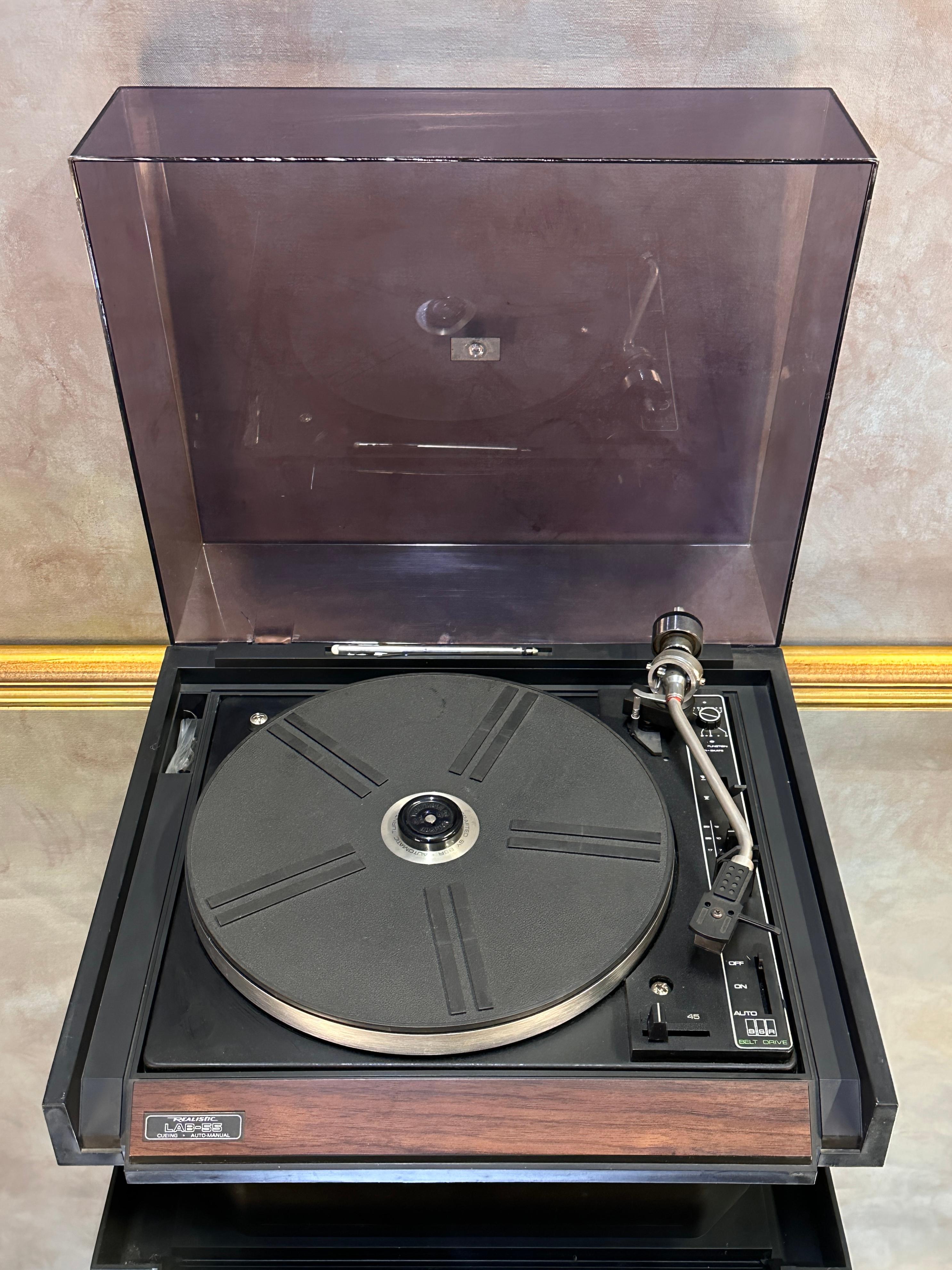 Realistic LAB-55 Record Player Cueing, Auto Manual