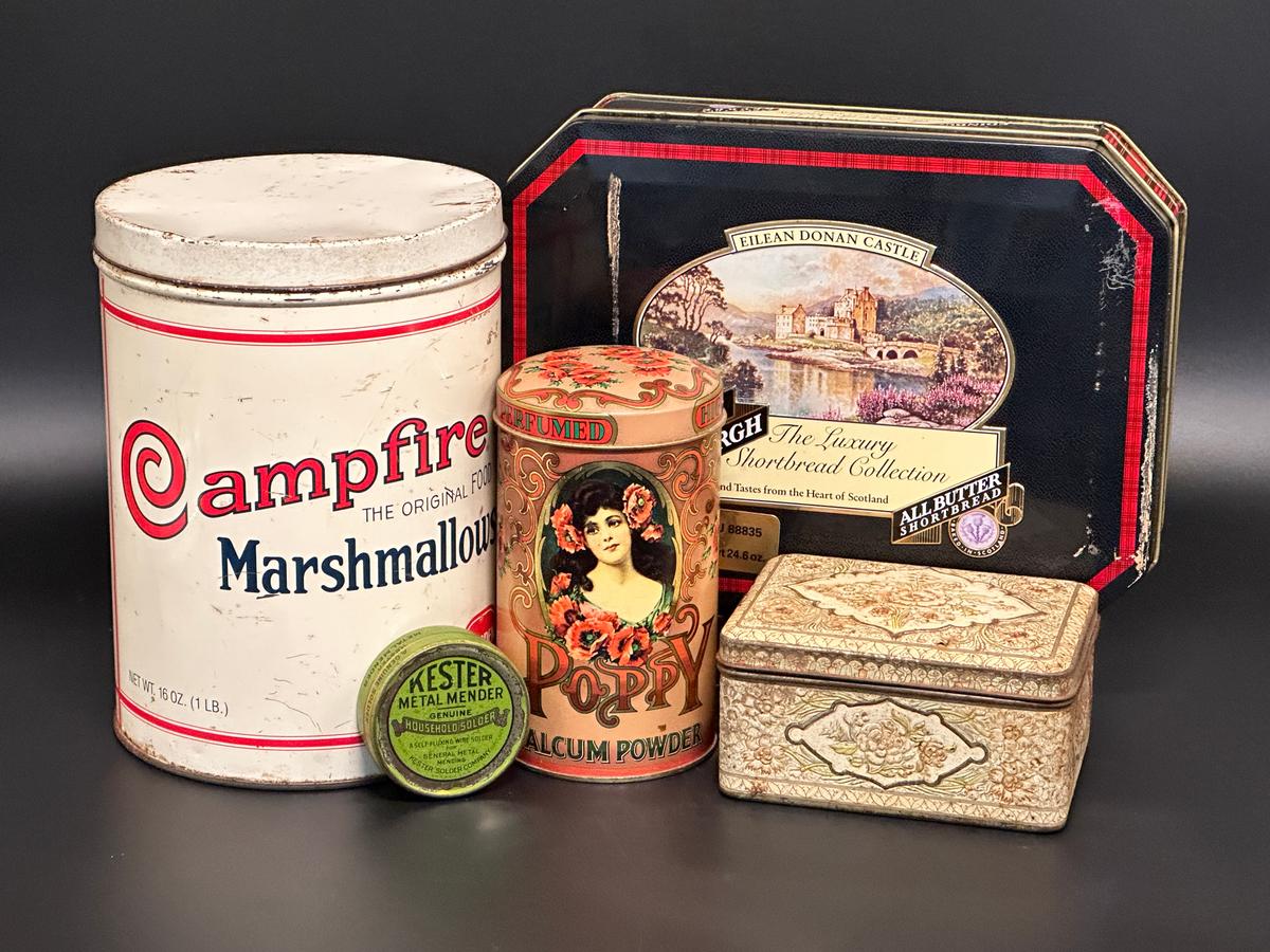 Collection of Vintage Tins