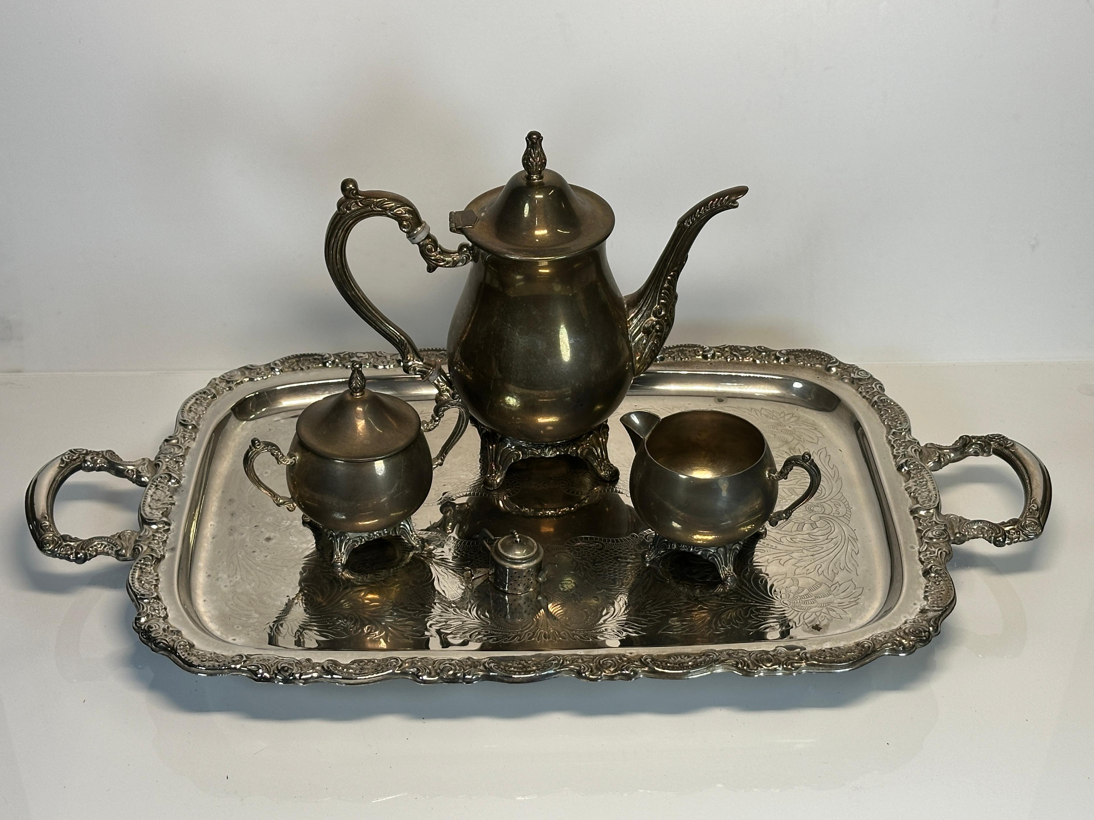 Vintage Silver Plate Tea/Coffee Serving Set