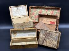 Assortment of Vintage Boxes