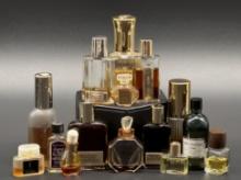 Assortment of Vintage Perfume and Cologne Bottles