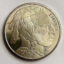 Indian Head / Buffalo 1 ozt .999 Fine Silver Round