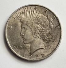 1922 Peace Silver Dollar