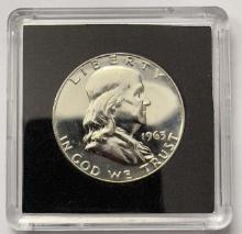 1963 Franklin Proof Silver Half Dollar