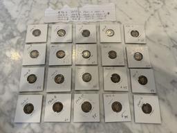 US SILVER BARBER DIMES "LIST IN PHOTOS"