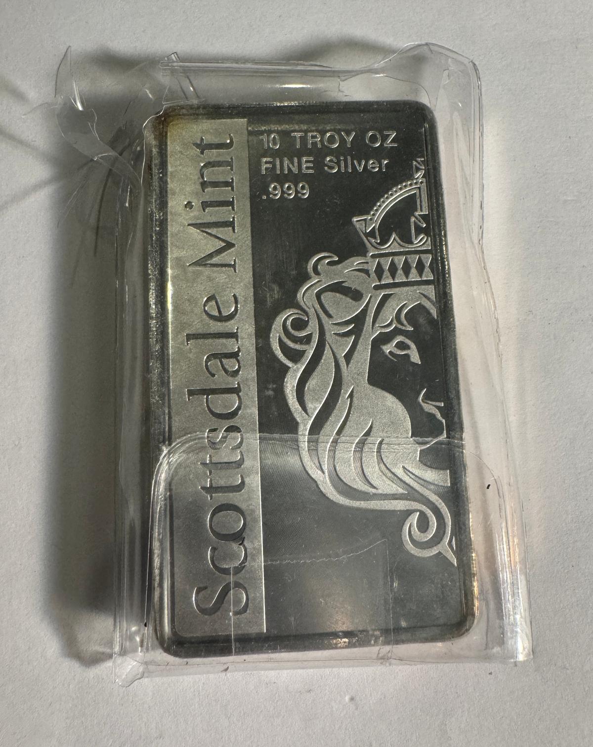 Scottsdale MINT 10 oz SILVER BAR