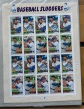 BASEBALL SLUGGERS PLAYERS STAMPS