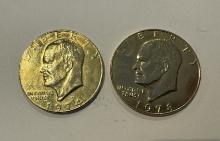 1974-1978 $1 - GOLD TONE EISENHOWER COINS