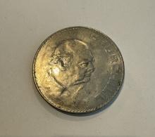 1965 SIR WINSTON CHURCHILL COMMEMORATIVE CROWN COIN