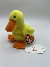 Quackers beanie baby duck