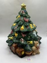 Ceramic Christmas tree Christmas Tree Cookie Jar