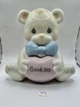 Precious Moments Bear cookie jar with original box