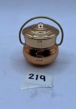 Small bronze pot Avon bottle