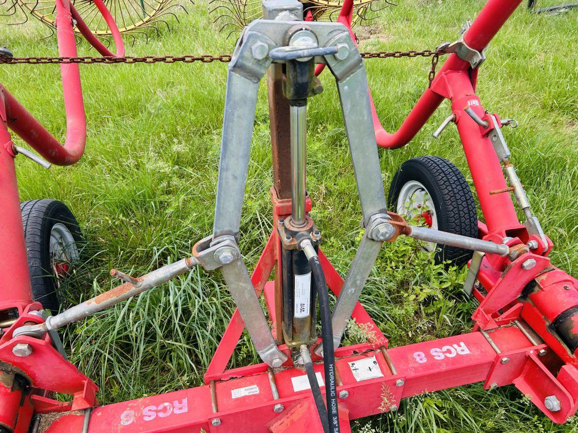 Tonutti RCS8 8-Wheel Hay Wheel Rake