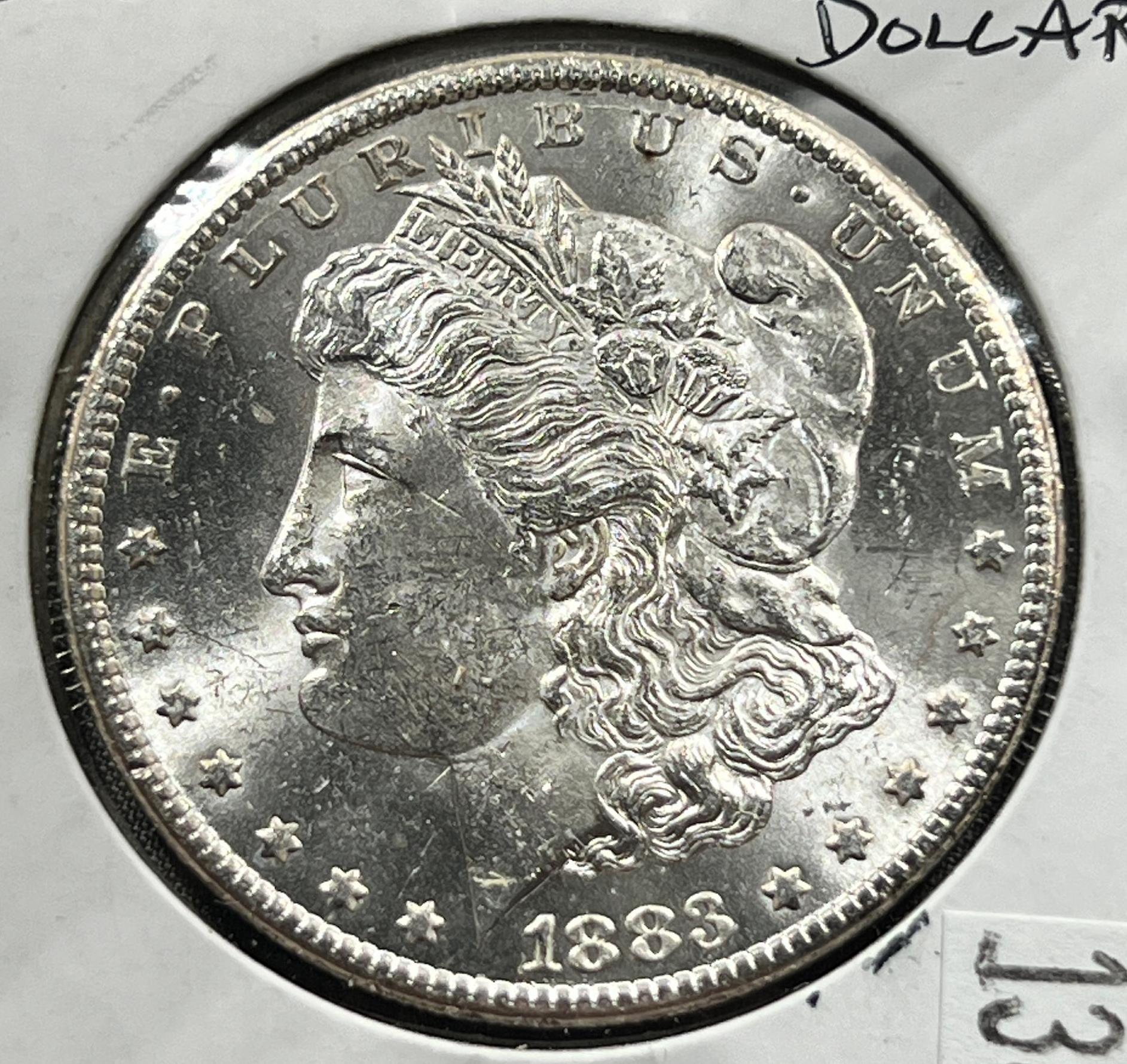 L@@K KEY DATE 1883-CC Morgan Silver Dollar