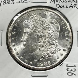 L@@K KEY DATE 1883-CC Morgan Silver Dollar
