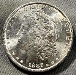 1887 Morgan Silver Dollar