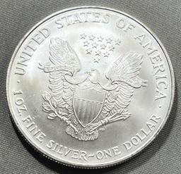 2006 US Silver Eagle Dollar Coin, .999 Fine Silver