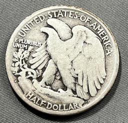 1917-S US Walking Liberty Half Dollar, 90% Silver