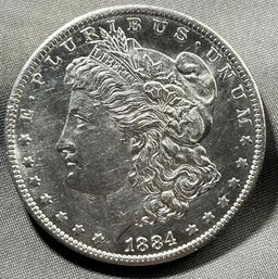 1884-O Morgan Silver Dollar, 90% silver