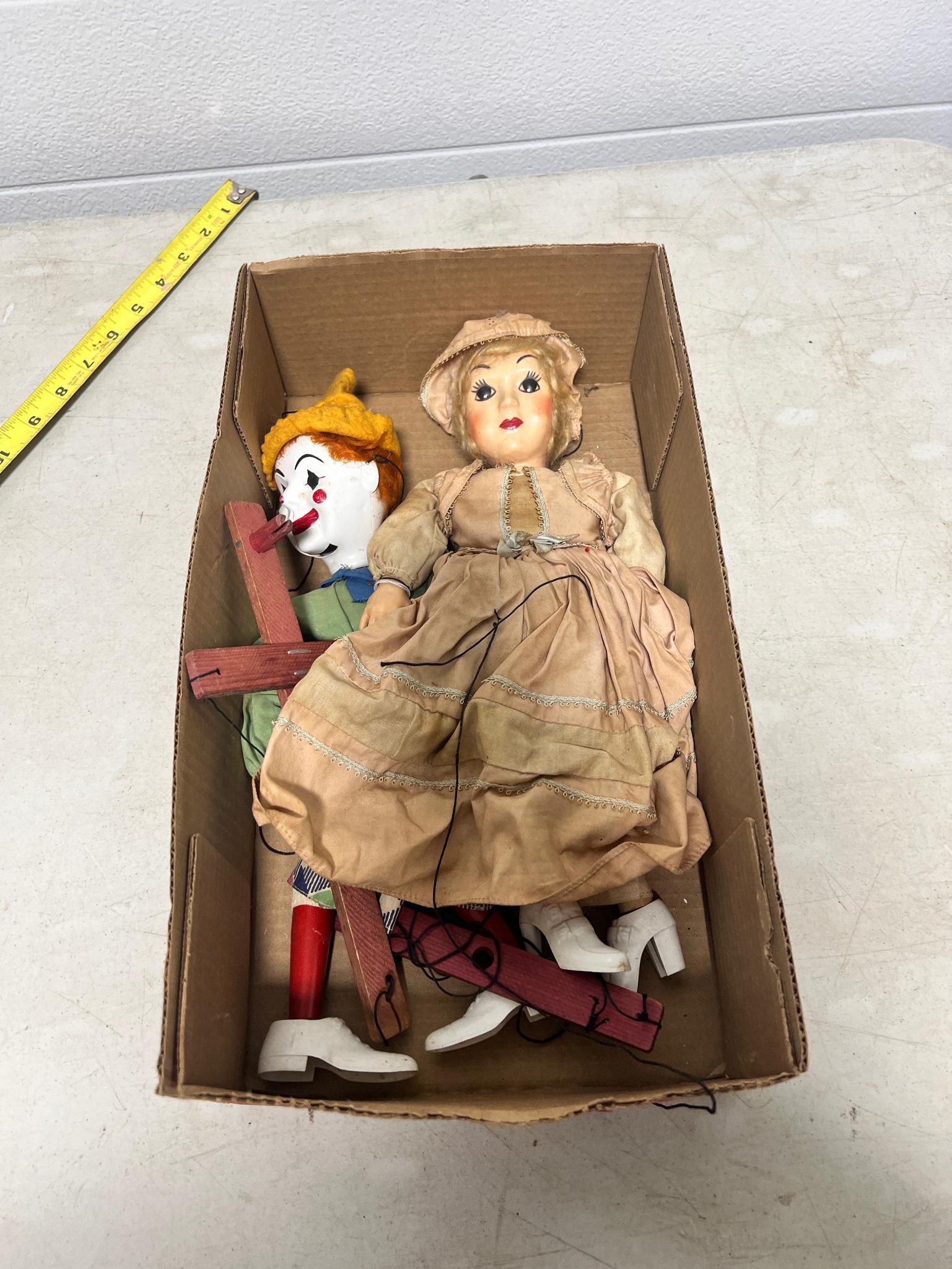 Vintage Marionettes 2 total in project condition