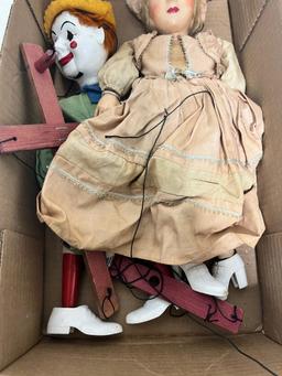 Vintage Marionettes 2 total in project condition