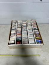 Football cards 5000 ct box of Misc with some toploaders