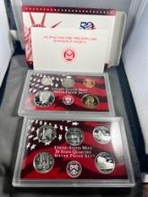 SILVER 2001-S Complete Proof Set w/ silver statehood quarters included